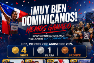 República Dominicana conquista cuatro oros, una plata y un bronce en la jornada del viernes