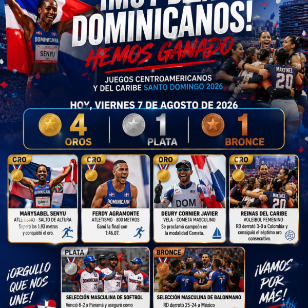República Dominicana conquista cuatro oros, una plata y un bronce en la jornada del viernes