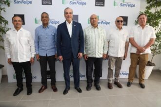 Presidente Abinader visita construcción Central Termoeléctrica Generadora San Felipe Andrés Ia que aportará 467 MW al sistema eléctrico