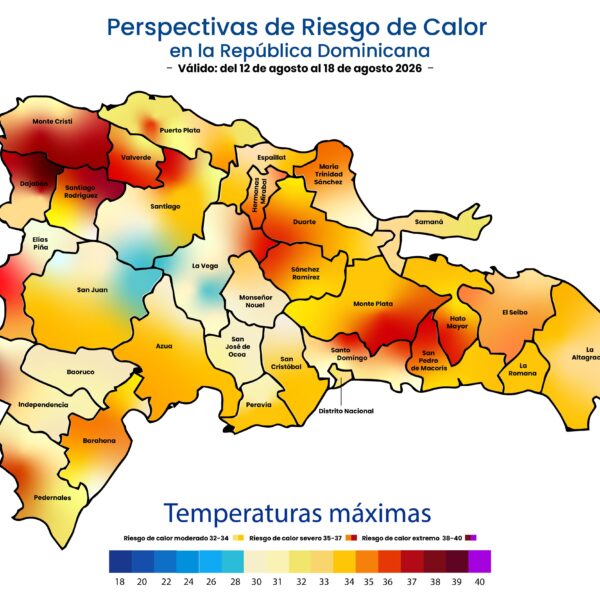 INDOMET advierte sobre semana de calor sofocante en República Dominicana