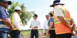 Wellington Arnaud realiza amplia supervisión de obras en Dajabón, Valverde y Hermanas Mirabal